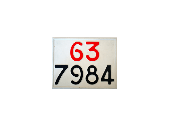 Targa moto alfa 2