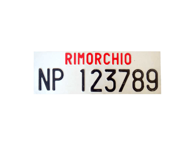 Targa rimorchi 10